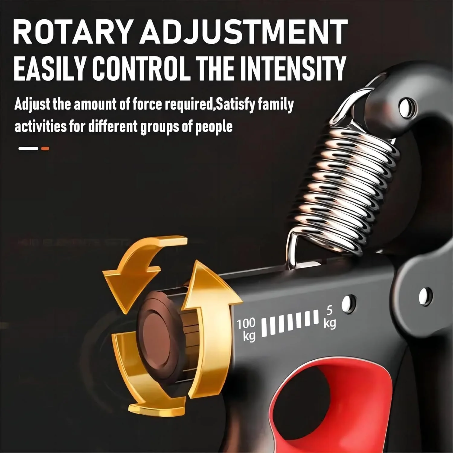 تقویت کننده مچ و ساعد کول بیبی، مقاومت قابل تنظیم 5-100 کیلوگرم، گریپ غیر لغزنده با قابلیت شمارش برای عضله سازی