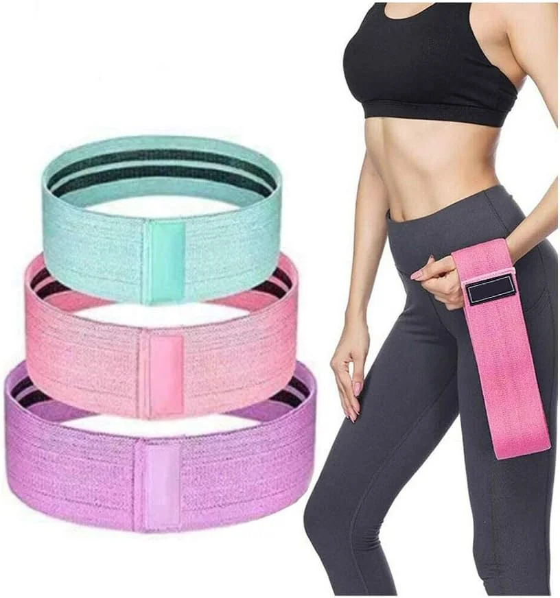 ست کش های باسن COOLBABY - 3 سطح مقاومت زنانه برای فعال سازی باسن، ران و عضلات سرینی مناسب برای استفاده مبتدی، متوسط، حرفه ای ساخته شده از پارچه الاستیک ممتاز