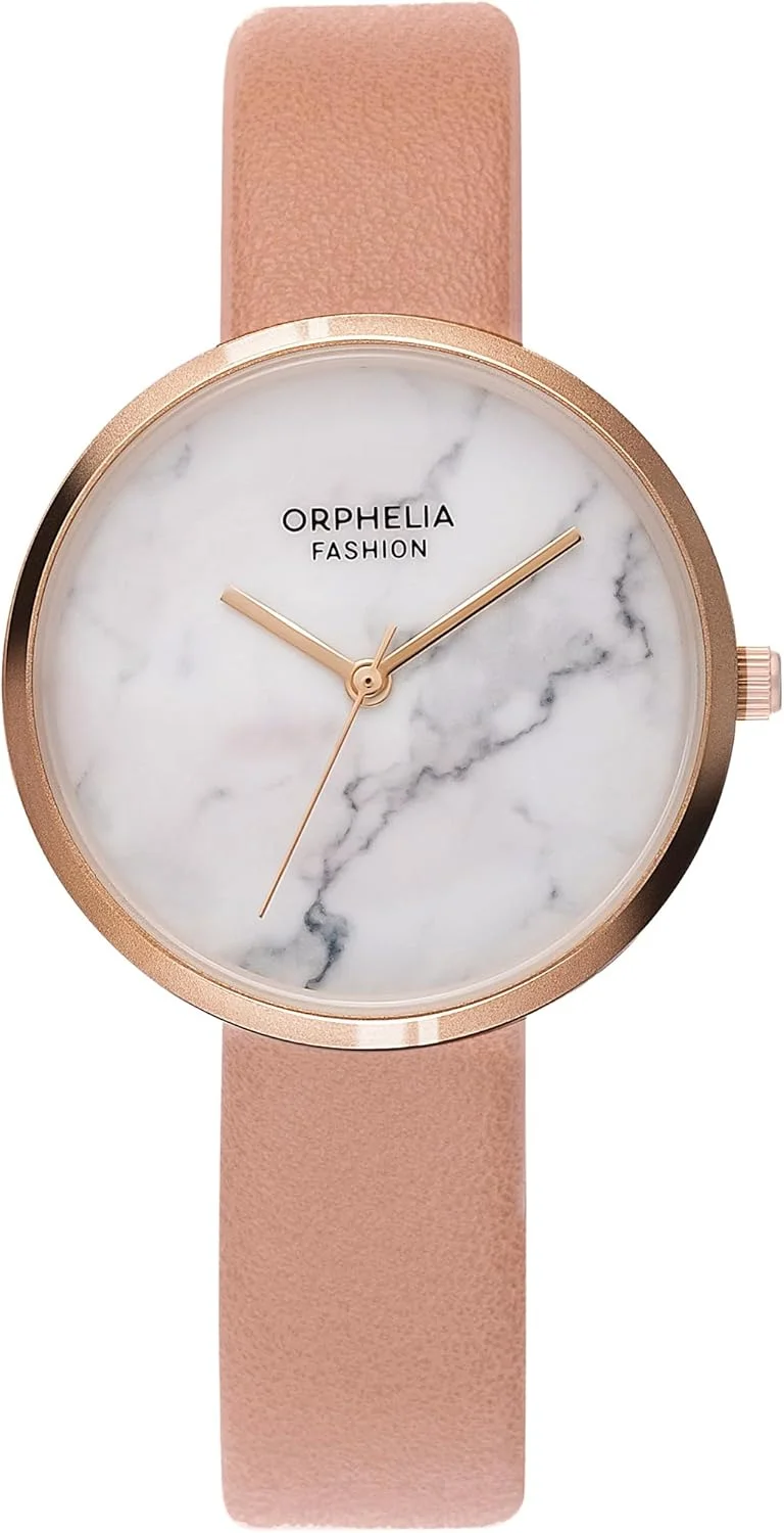 ساعت مچی آنالوگ زنانه اُرفیلیا فشن تیفانی با بند چرمی