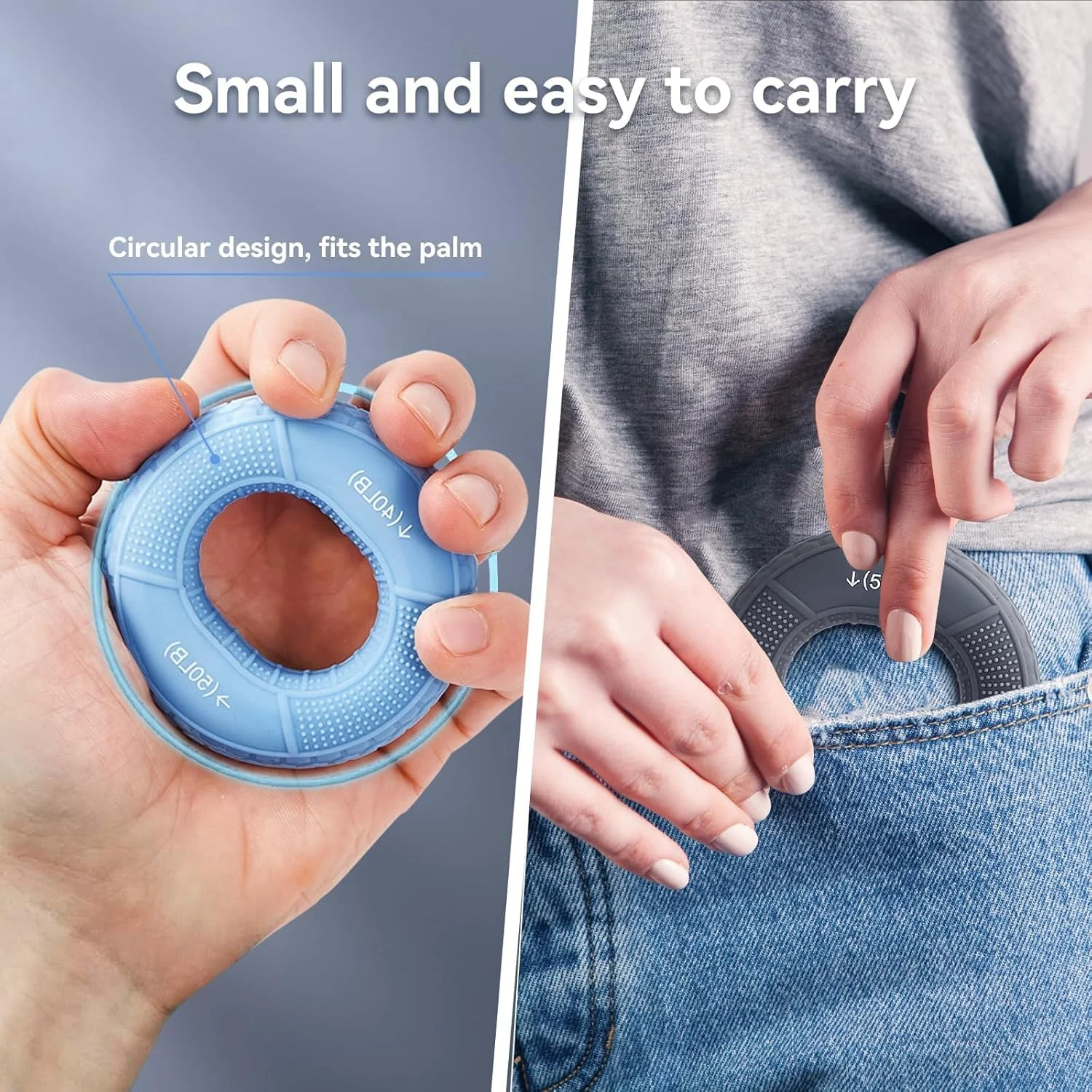 ست ۳ عددی تقویت کننده مچ دست، تمرین انگشتان، حلقه های سیلیکونی برای تمرین عضلات، صخره نوردی ورزشی، تمرین توانبخشی، تقویت کننده عضلات دست و مچ، کاهش استرس، ۵ سطح مقاومت