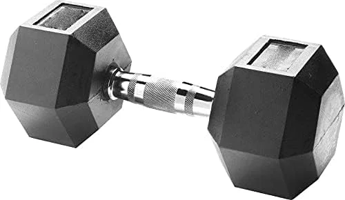 جفت دمبل شش ضلعی روکش دار بادی اسکالپچر مدل BW-460، مشکی، 2 عدد 9 کیلوگرمی