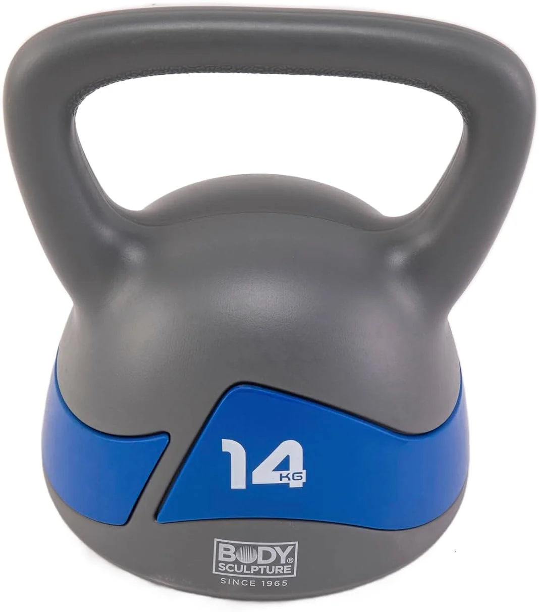 دمبل کتل بل بادی اسکالپچر، خاکستری/آبی تیره، 14 کیلوگرم