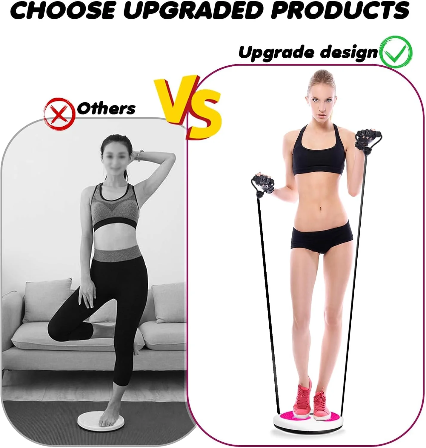 دیسک چرخان کمر BIGTHREE، دیسک پیچشی کمر برای فرم دهی بدن، مناسب برای بانوان و بزرگسالان برای تناسب اندام و یوگا در خانه و باشگاه، تقویت عضلات کمر و تناسب اندام برای تمرینات خانگی، دستگاه فرم دهنده کمر