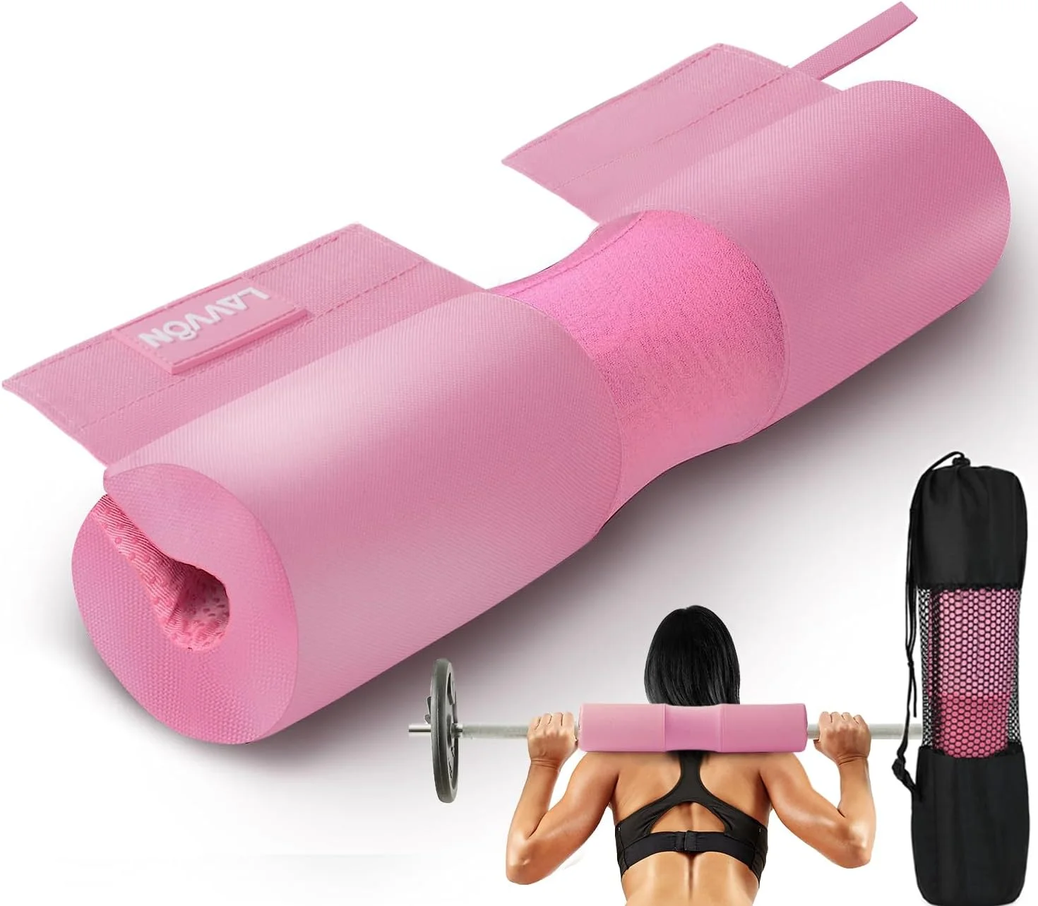 پد هالتر اسکات با روکش نایلونی ضد لغزش - پد ضخیم فومی هالتر برای اسکات، لانگز و پد میله برای هیپ تراست - پد میله وزنه استاندارد - ایجاد راحتی برای گردن و شانه ها در تمرین