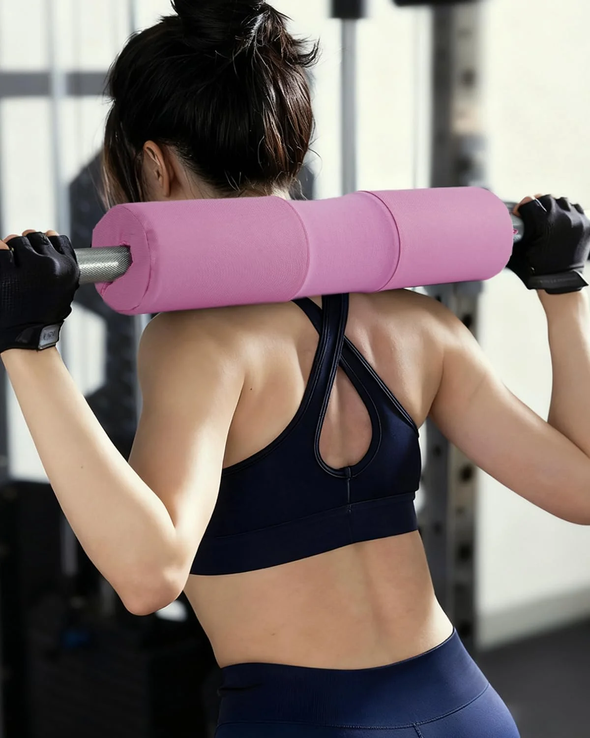 پد هالتر اسکات با روکش نایلونی ضد لغزش - پد ضخیم فومی هالتر برای اسکات، لانگز و پد میله برای هیپ تراست - پد میله وزنه استاندارد - ایجاد راحتی برای گردن و شانه ها در تمرین