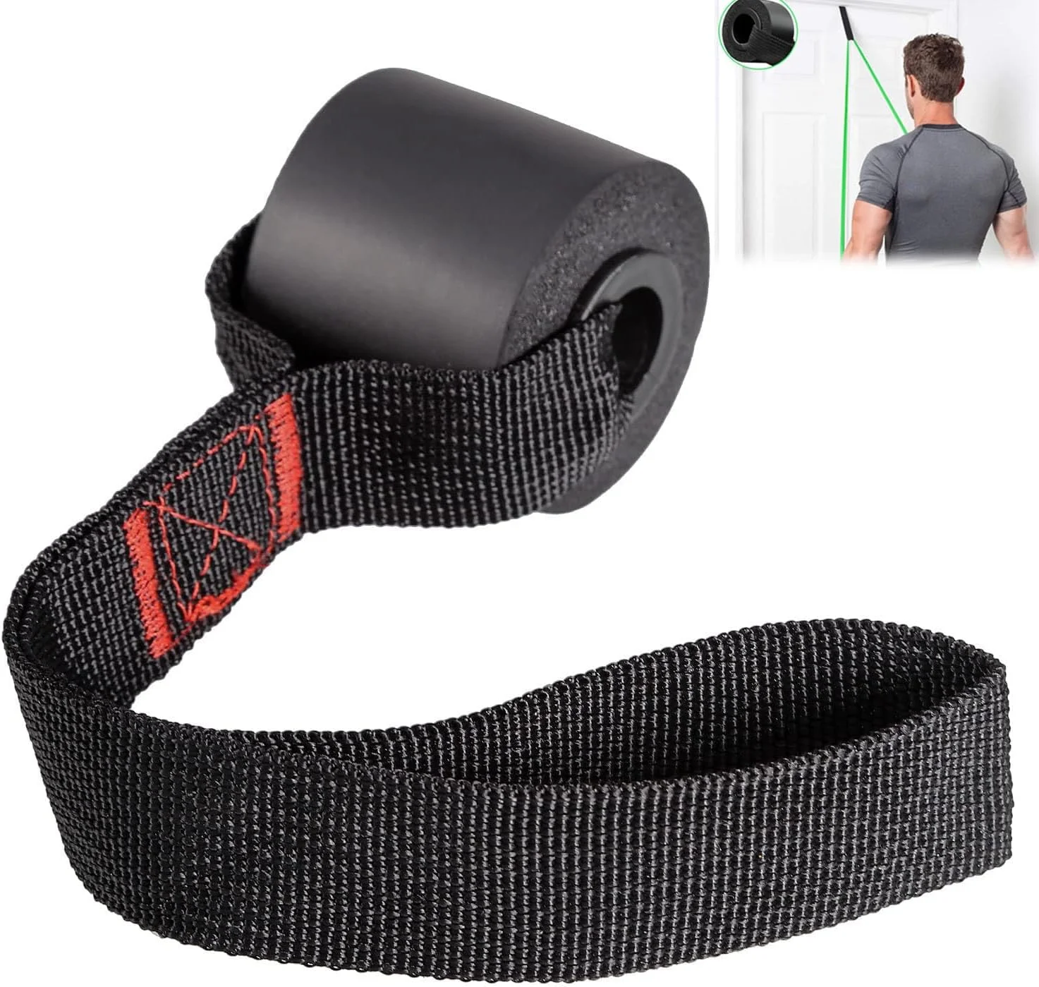 تکیه گاه بند مقاومتی درب Azonee، اتصال لنگر درب بادوام، تکیه گاه ایمن درب برای تمرینات ورزشی، بادوام و پایدار برای تمرینات مقاومتی