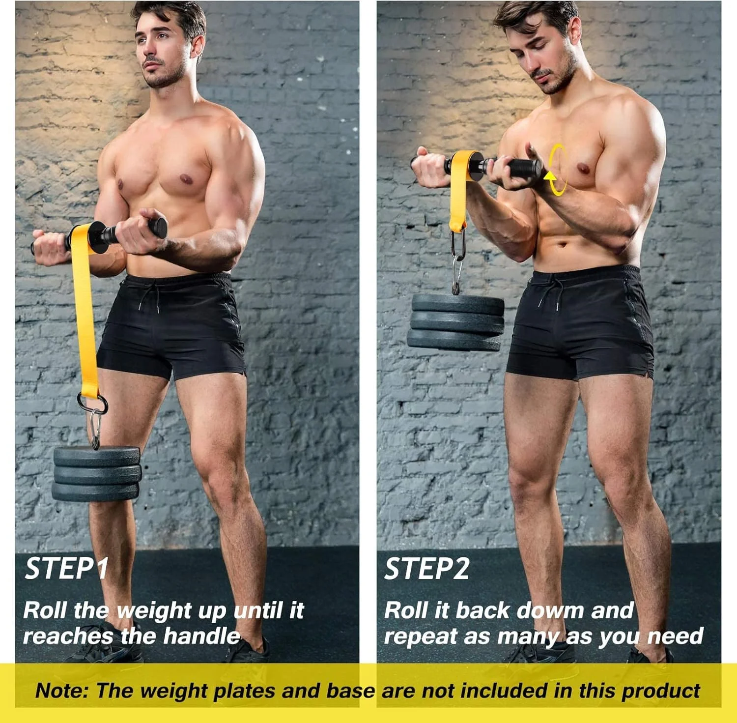 تقویت کننده ساعد آزونی، غلتک تقویت کننده مچ دست، دسته PVC بادوام با روکش ضد لغزش و مکانیزم قفل سریع، تمرین دهنده ساعد، عالی برای تمرینات قدرتی دست، مچ و ساعد تقویت کننده ساعد آزونی، غلتک تقویت کننده مچ دست، دسته PVC بادوام با روکش ضد لغزش و مکانیزم قفل سریع، تمرین دهنده ساعد، عالی برای تمرینات قدرتی دست، مچ و ساعد