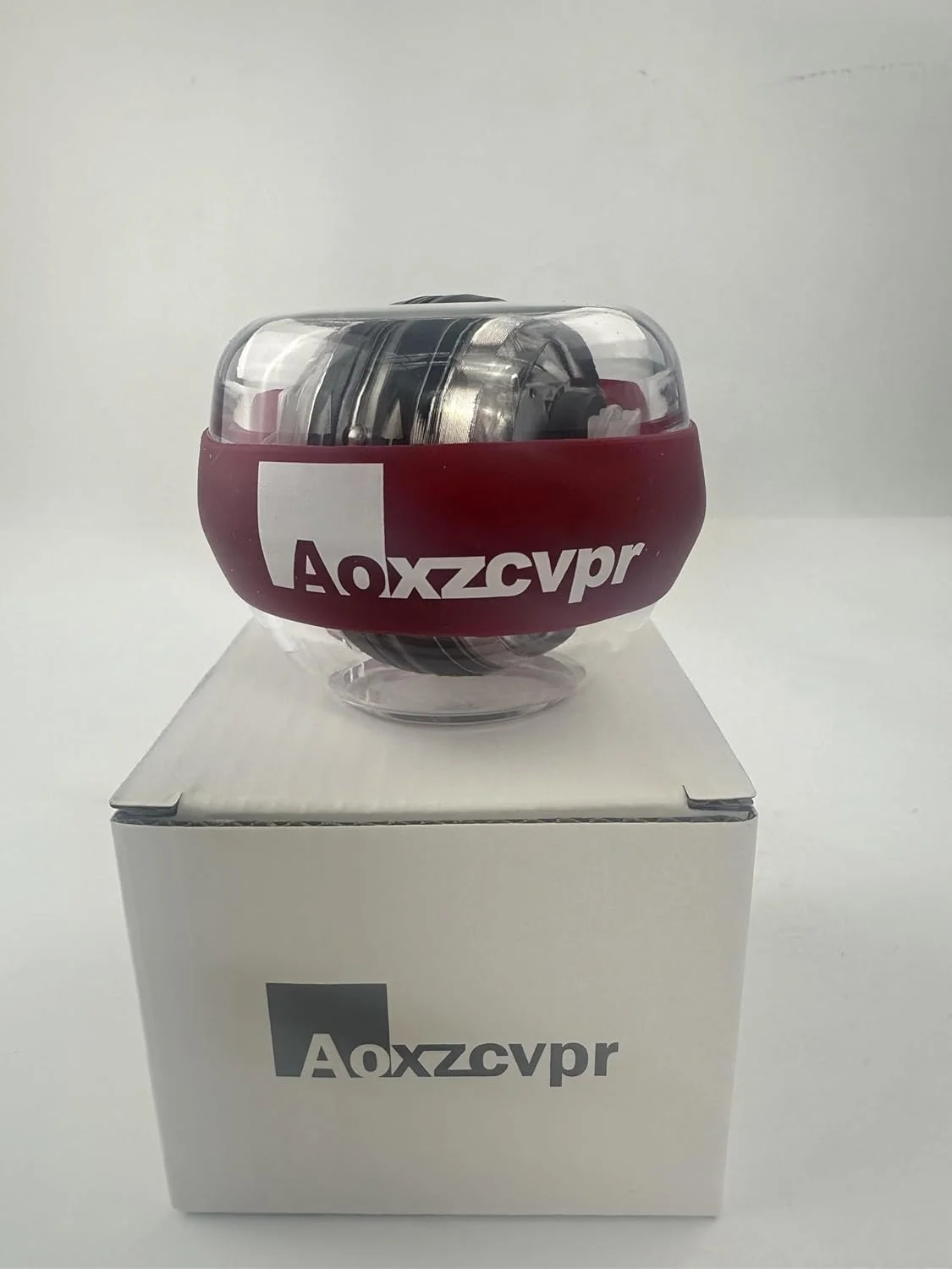 توپ تقویت مچ دست با استارت خودکار، توپ ژیروسکوپی با چراغ های LED برای تمرین دست در خانه، تمرینات ورزشی (قرمز آنقوره)