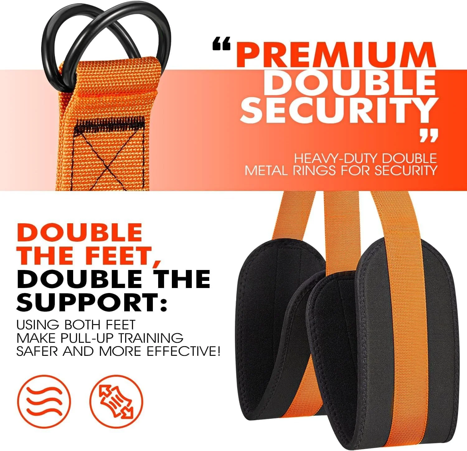 کش های کمکی بارفیکس، کش مقاومتی سنگین برای میله بارفیکس، وزن/اندازه قابل تنظیم با تکیه گاه پارچه ای پا/زانو، کش های کمکی بارفیکس برای تمرینات قدرتی