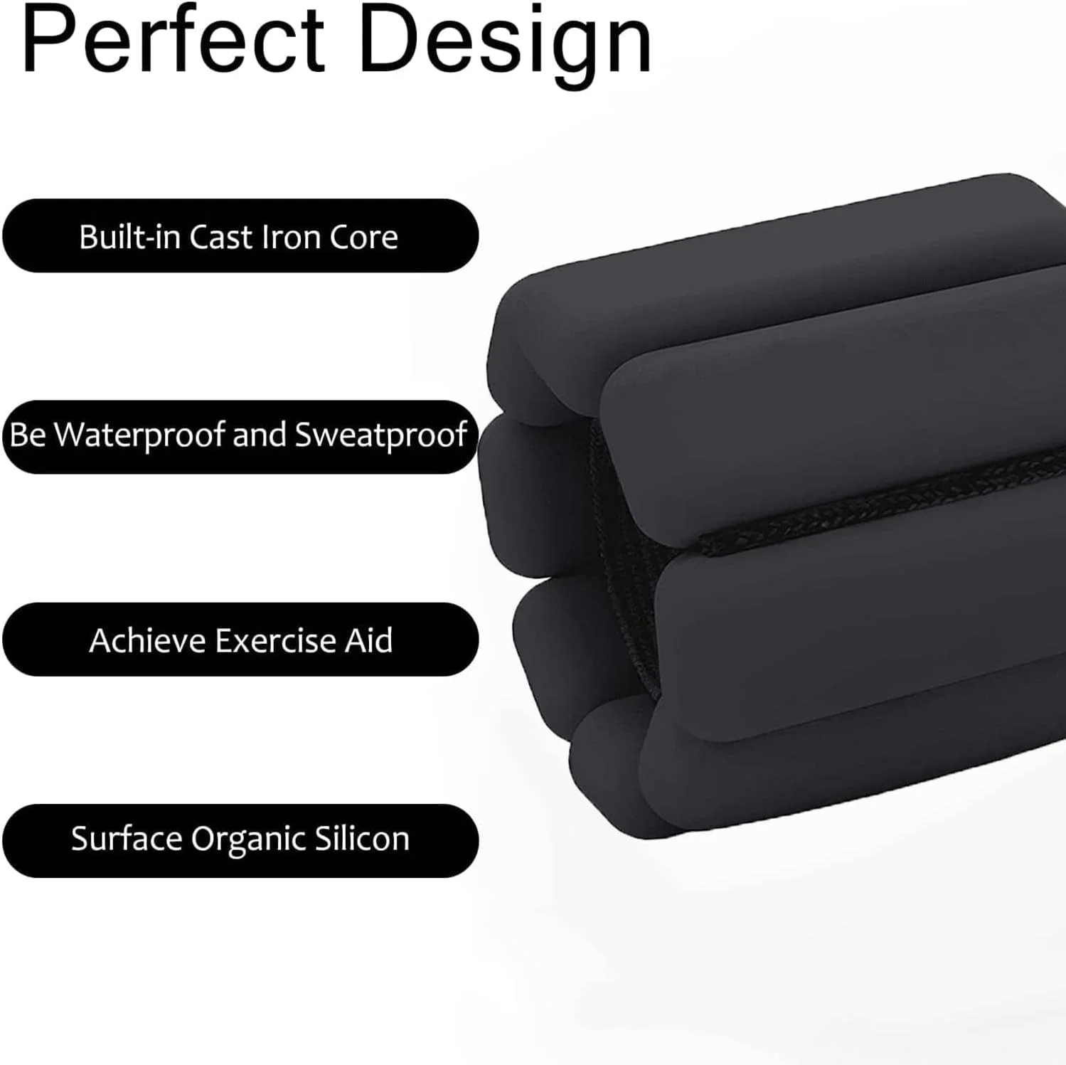 وزنه مچ دست عربست، ست 2 عددی وزنه های مچ و مچ پا قابل تنظیم، وزنه مچ دست برای تمرینات قدرتی زنان و مردان، وزنه پا برای یوگا، رقص، پیلاتس، کاردیو (وزن هر قطعه 450 گرم)