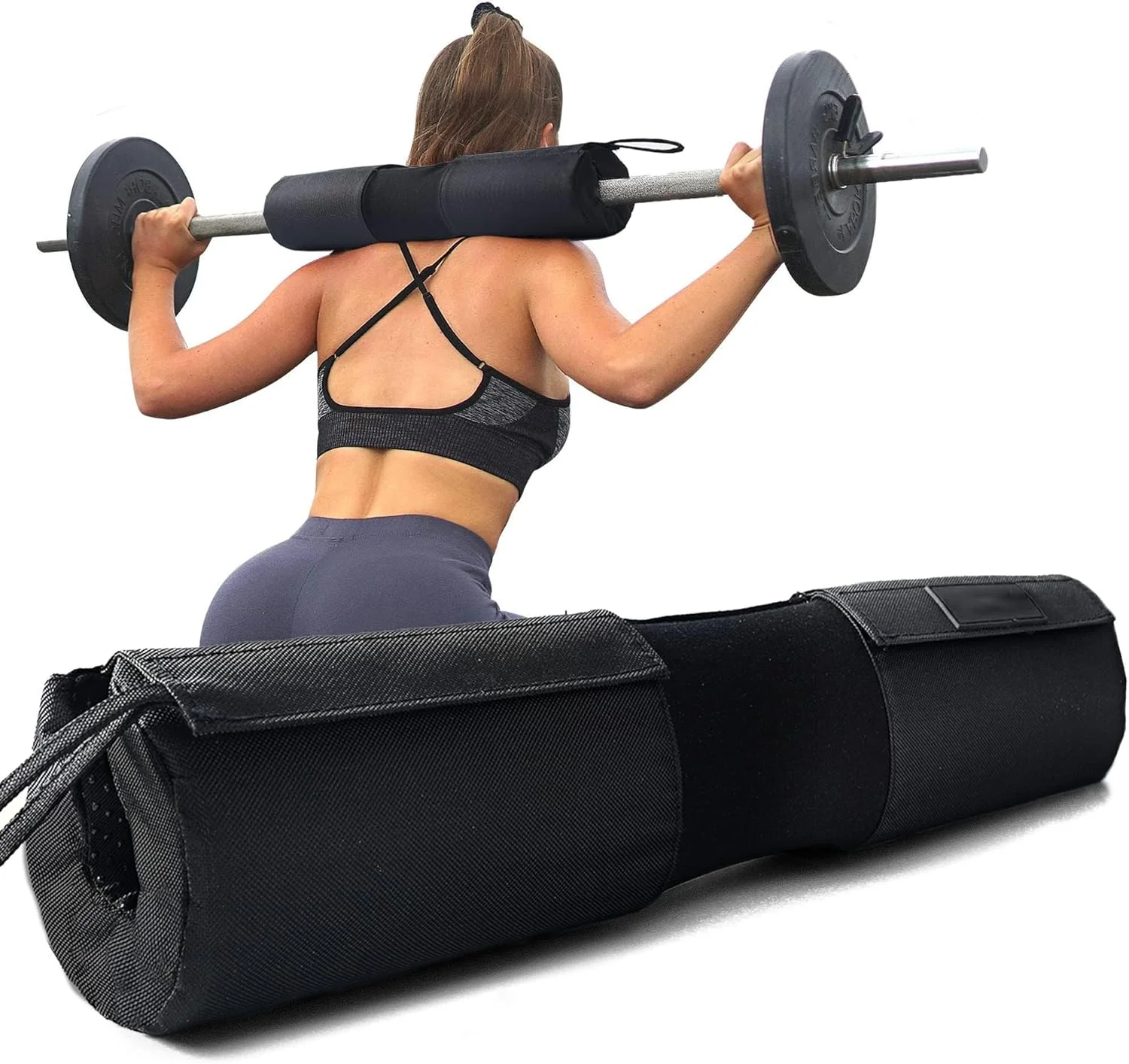 پد هالتر اسکات با روکش نایلونی ضد لغزش، پد ضخیم فومی هالتر برای اسکات، لانگز و پد هالتر برای هیپ تراست، پد هالتر وزنه برداری استاندارد المپیک، ایجاد بالشتک برای گردن و شانه ها در تمرین