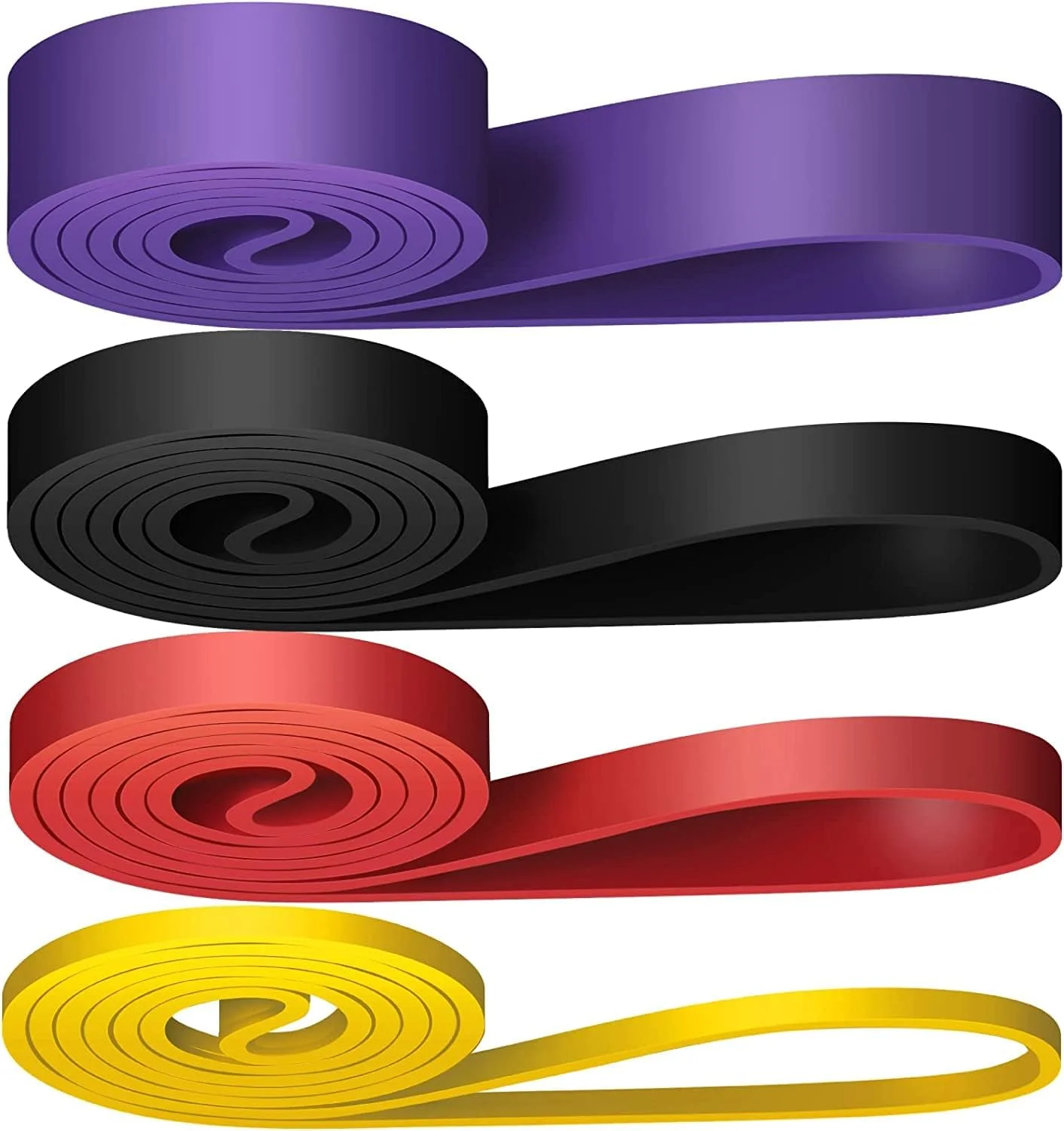 ست ۴ عددی کش های مقاومتی AMERTEER، کش های کمکی بارفیکس، کش های ورزشی سنگین برای تمرینات کراس فیت، کشش، تناسب اندام، برای بدن، تمرین عضلات، فیزیوتراپی، فرم دهی بدن، مردان و زنان