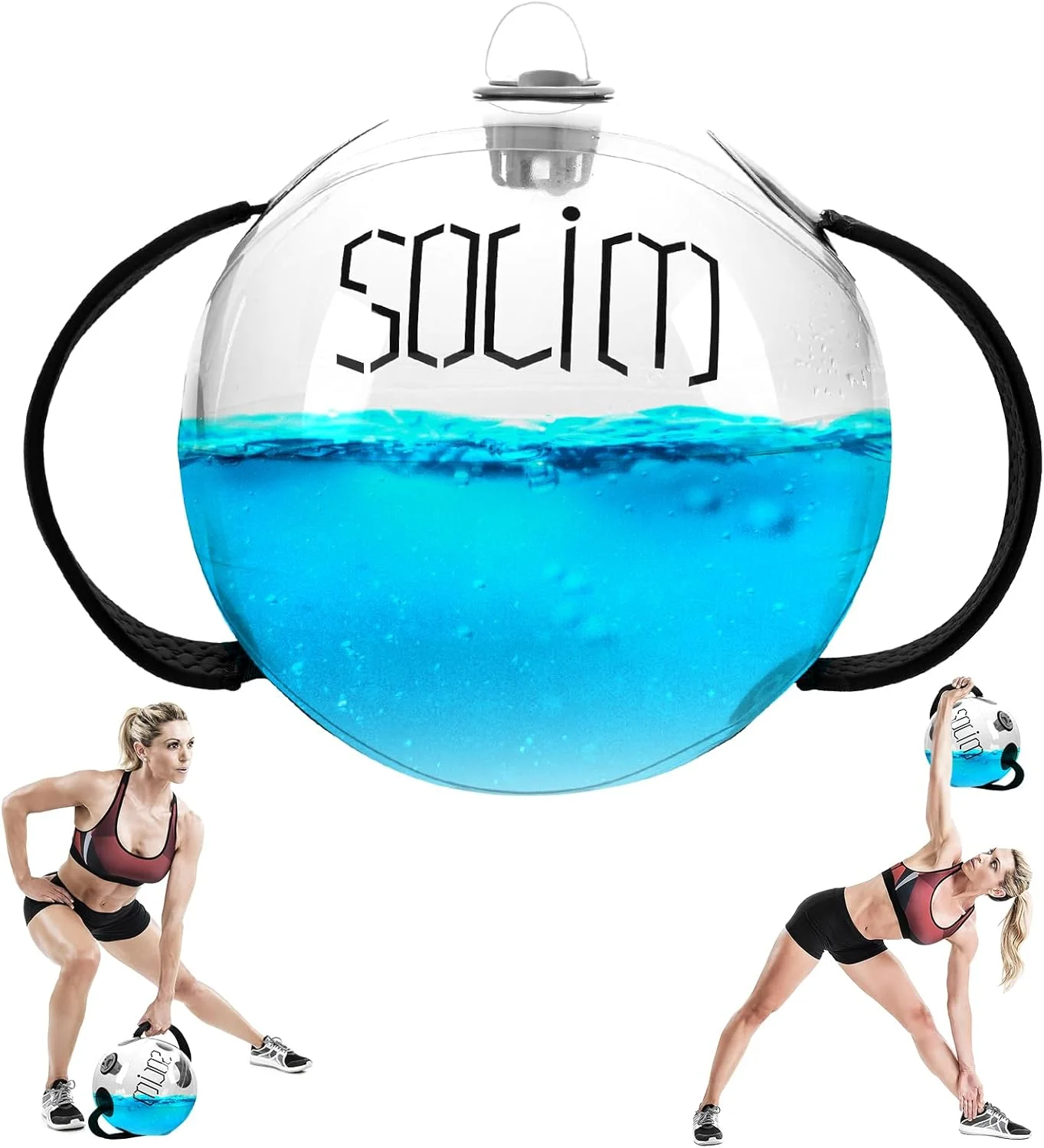 کیسه آبی وزنه ای، جایگزین کیسه شن برای تمرینات ورزشی، کیسه شنی قابل حمل برای تمرینات استقامتی - تجهیزات ورزشی پایدار - تمرینات نهایی برای تقویت هسته بدن و تعادل در باشگاه خانگی