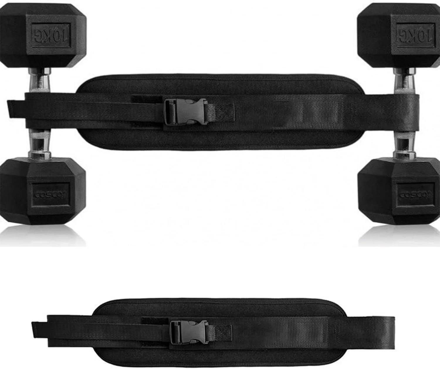 کمربند هیپ تراست، کمربند هیپ تراست ضخیم با لایه دوبل و قابل تنظیم با پد ضد لغزش اضافی برای محافظت از باسن شما