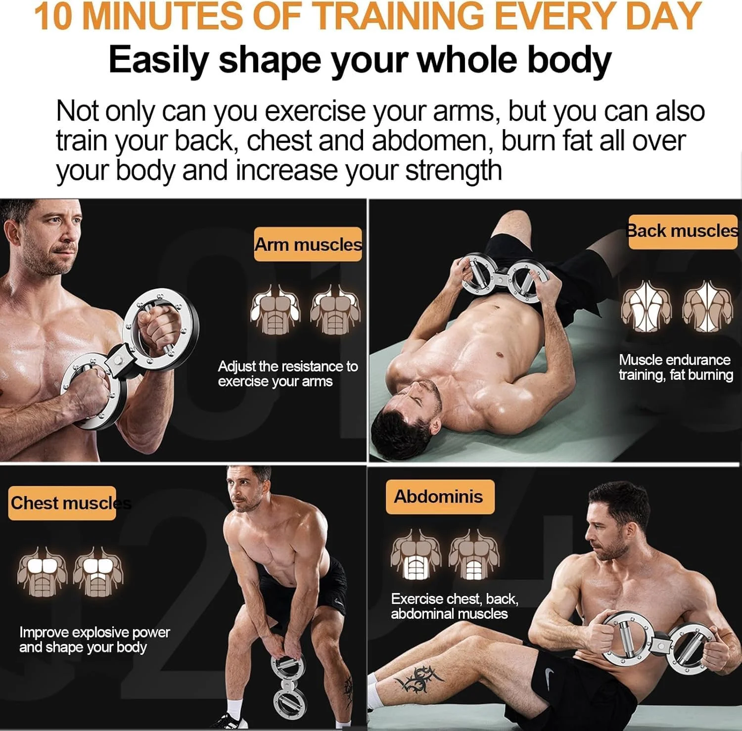 دستگاه تمرین چرخشی با شمارنده، تجهیزات تمرین بازو با مقاومت قابل تنظیم، تمرین دهنده چرخشی چند منظوره برای تقویت قدرت دست