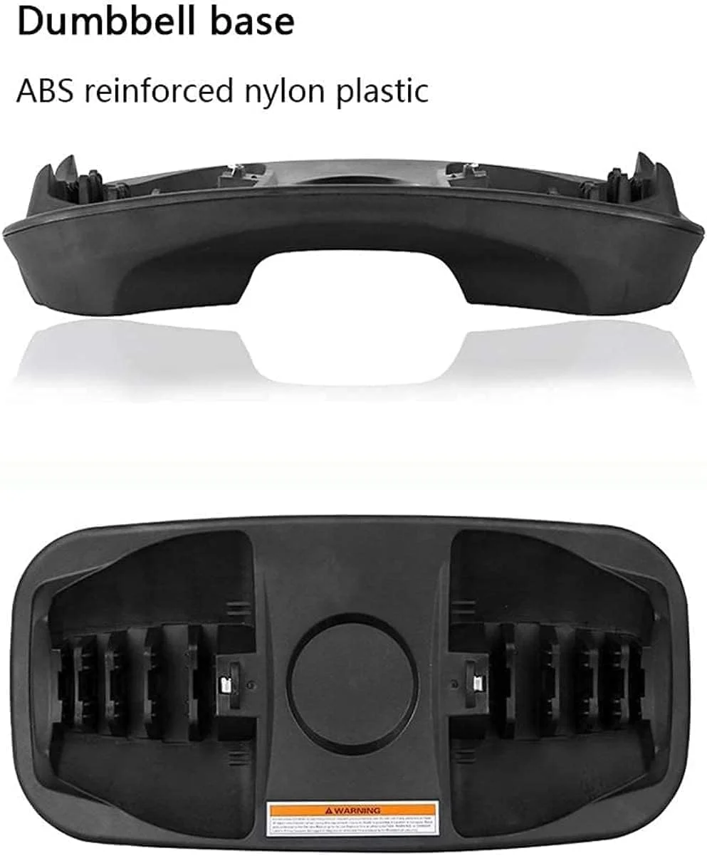 دمبل قابل تنظیم با استند سنگین (اختیاری) 24 کیلوگرمی، تنظیم سریع و خودکار 15 وزنه، آهن و فولاد کربنی، ایده آل برای تمرینات ورزشی در خانه (دمبل قابل تنظیم 24 کیلوگرمی x 1)