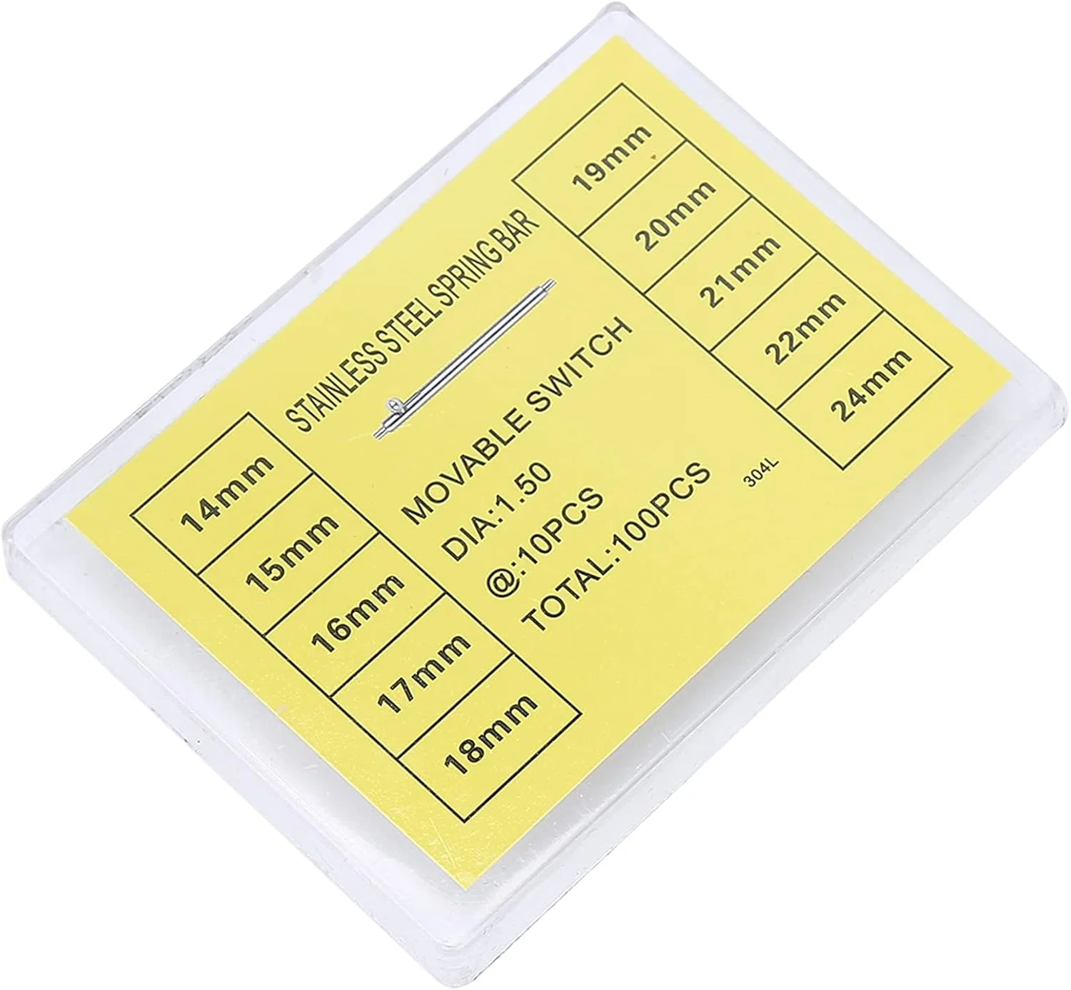 پین های فنری ضامن دار سریع بازشو، پین های اتصال بند، لوازم جانبی تعمیر ساعت، میله فنری ضامن دار سریع بازشو برای ساعت