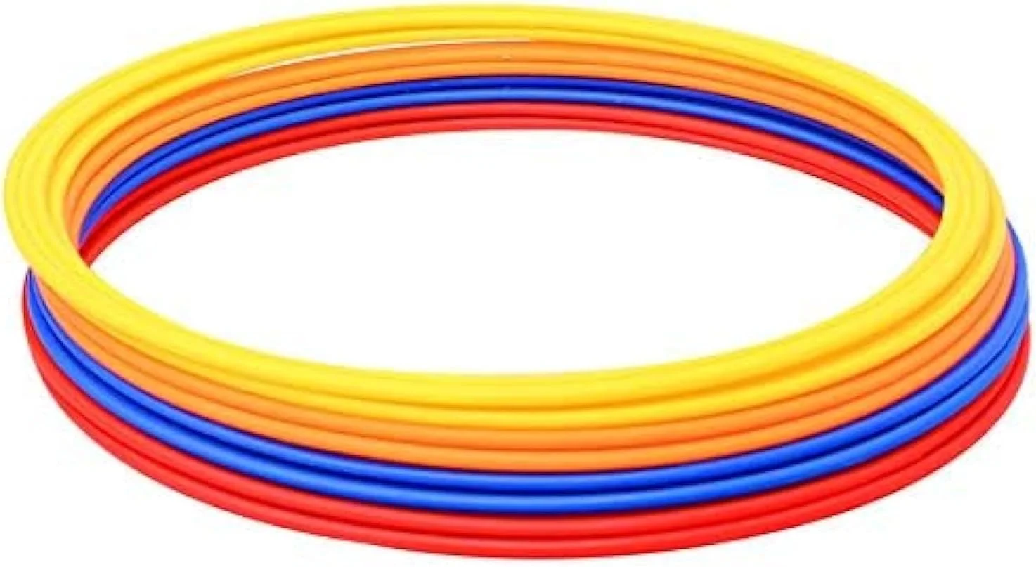 حلقه های تمرین چابکی و سرعت فوتبال، تجهیزات تمرینی ورزشی در 3 سایز 40، 50 و 60 سانتی متر