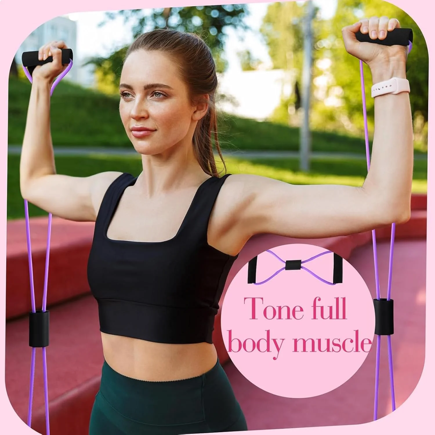 ست حلقه و توپ پیلاتس SOOFAM شامل ۱۱ قطعه، حلقه پیلاتس، تجهیزات پیلاتس برای تمرینات خانگی، شامل توپ پیلاتس، حلقه یوگا و کش های مقاومتی برای زنان، هدیه ست حلقه و توپ پیلاتس ست حلقه و توپ پیلاتس SOOFAM شامل ۱۱ قطعه، حلقه پیلاتس، تجهیزات پیلاتس برای تمرینات خانگی، شامل توپ پیلاتس، حلقه یوگا و کش های مقاومتی برای زنان، هدیه ست حلقه و توپ پیلاتس