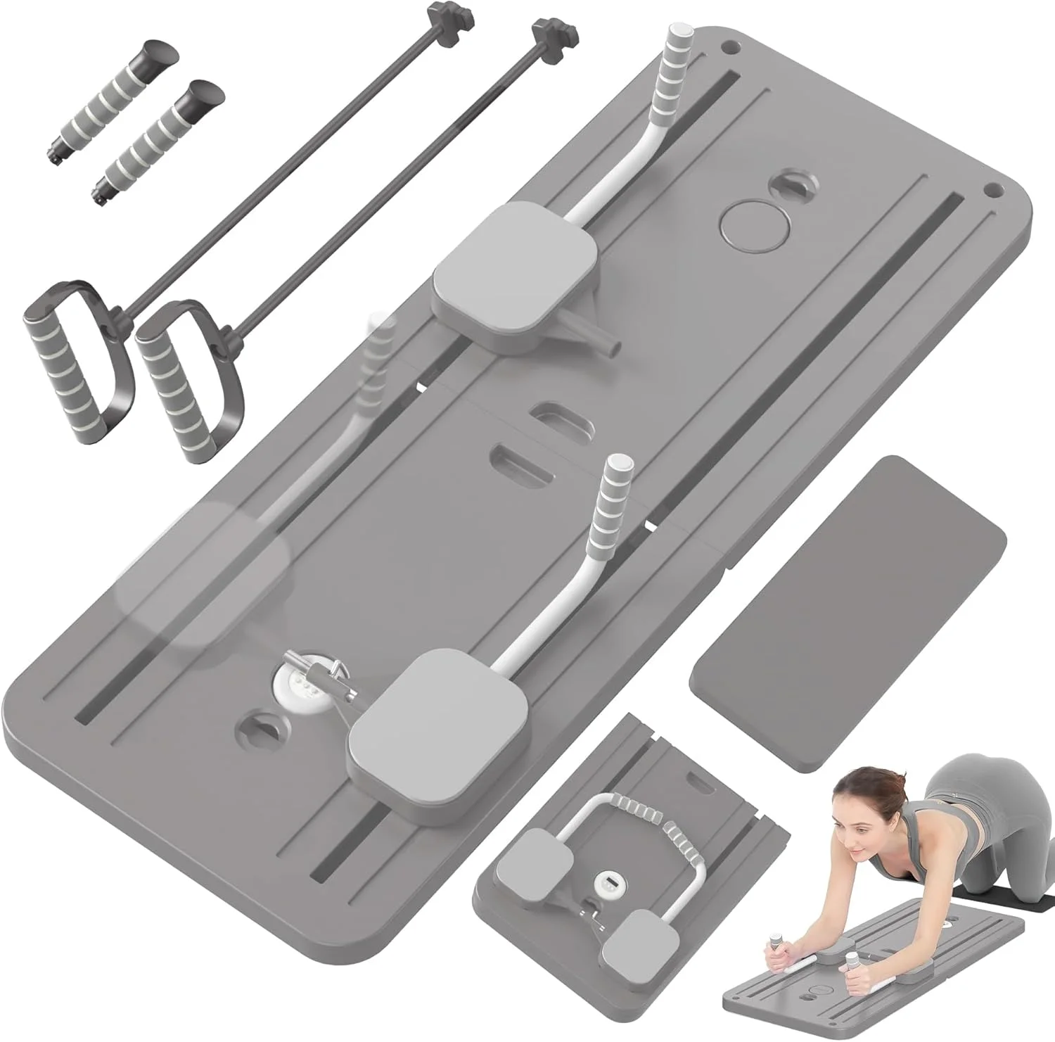 تخته شکم چند منظوره جورونب، ست ریفرمر پیلاتس، تخته لغزنده پیلاتس، تجهیزات تمرینات هسته ای - تجهیزات تمرینی انعطاف پذیر برای تمرینات استودیویی، توانبخشی تخته شکم چند منظوره جورونب، ست ریفرمر پیلاتس، تخته لغزنده پیلاتس، تجهیزات تمرینات هسته ای - تجهیزات تمرینی انعطاف پذیر برای تمرینات استودیویی، توانبخشی