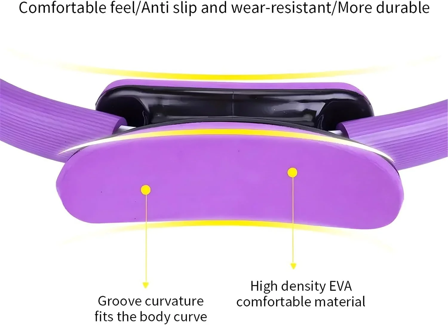 حلقه پیلاتس، حلقه تناسب اندام، حلقه یوگا، تقویت کننده ران، حلقه های ورزشی پیلاتس برای زنان، تجهیزات تناسب اندام حلقه پیلاتس، تمرین ران، قطر داخلی 36 سانتی متر، تجهیزات پیلاتس خانگی