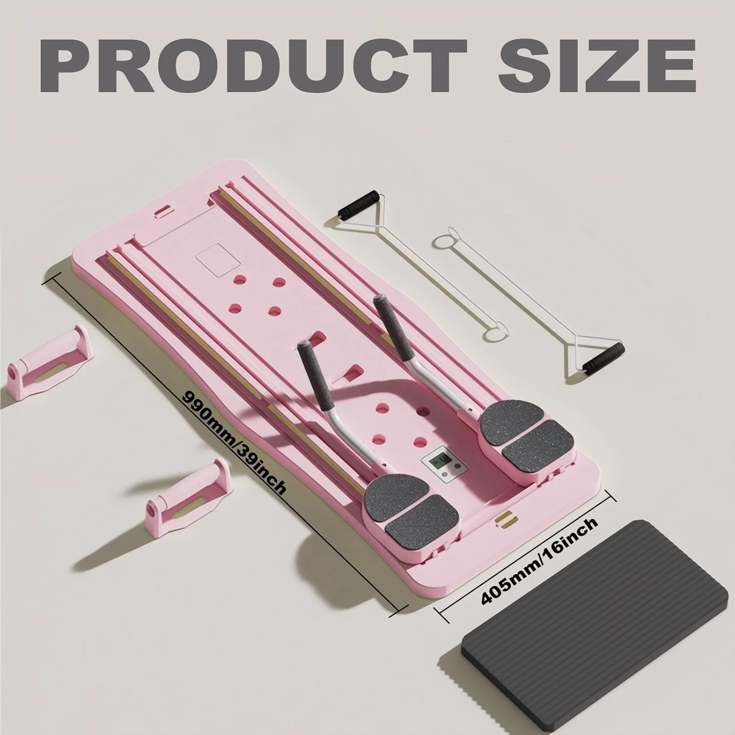 تخته پیلاتس، تخته شکم، ست های اصلاح کننده پیلاتس تاشو چند منظوره برای تمرین در خانه و محل کار، تجهیزات پیلاتس با استحکام بالا، تخته تناسب اندام قابل حمل برای زنان و مردان