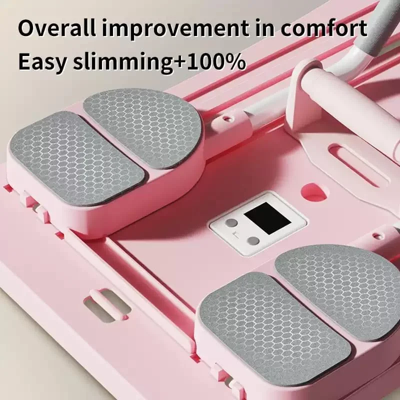 تخته پیلاتس، تخته شکم، ست های اصلاح کننده پیلاتس تاشو چند منظوره برای تمرین در خانه و محل کار، تجهیزات پیلاتس با استحکام بالا، تخته تناسب اندام قابل حمل برای زنان و مردان