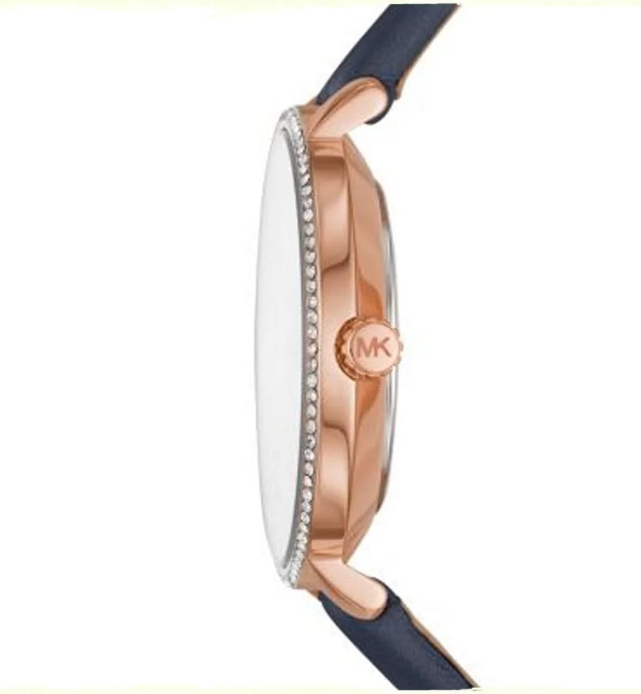 ساعت زنانه مایکل کورس مدل Pyper، اندازه قاب 32 میلی متر، حرکت دو عقربه، بند چرمی