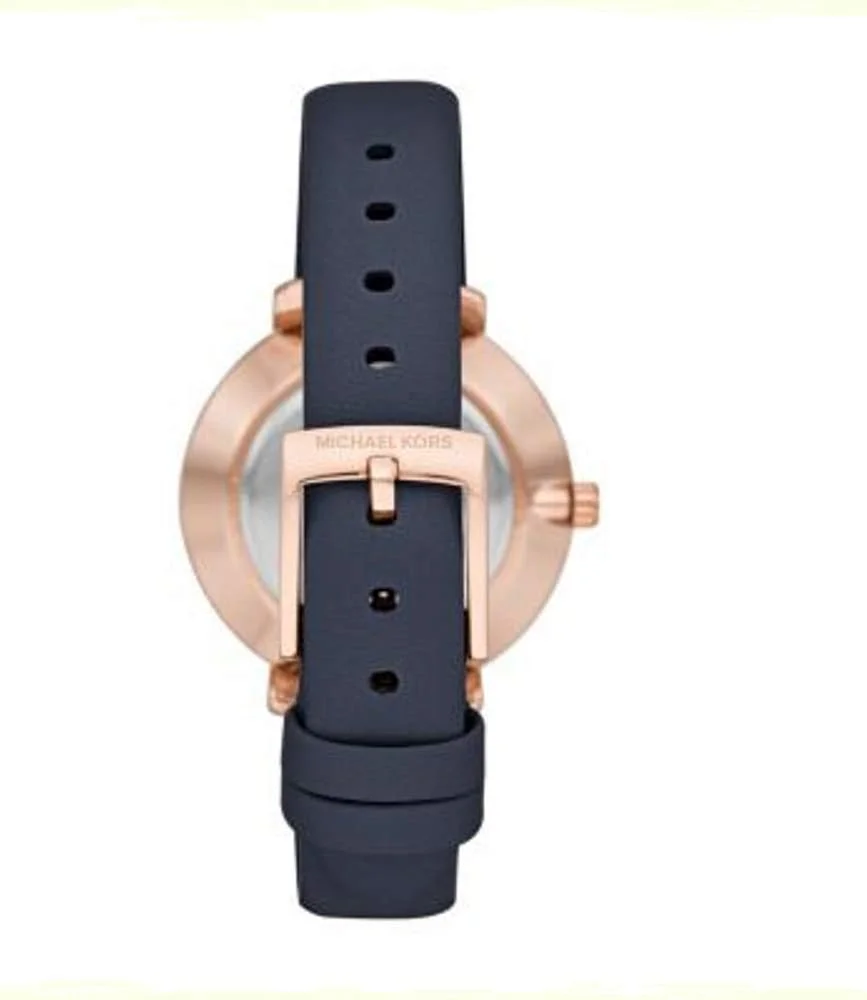 ساعت زنانه مایکل کورس مدل Pyper، اندازه قاب 32 میلی متر، حرکت دو عقربه، بند چرمی