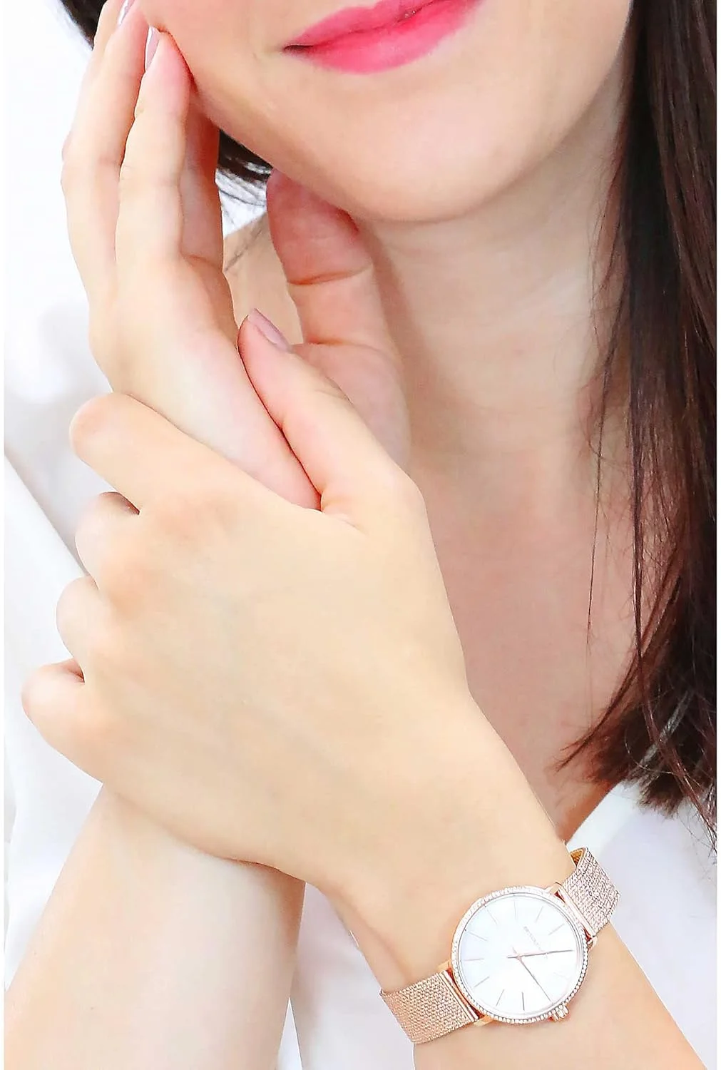 ساعت زنانه مایکل کورس مدل پایپر، سایز قاب 38 میلی متر، حرکت سه عقربه، بند استیل ضد زنگ