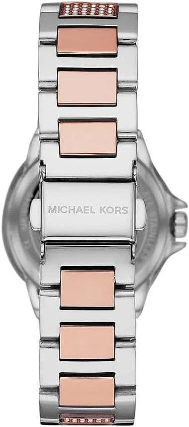 ساعت زنانه مایکل کورس مدل CAMILLE، اندازه قاب 33 میلی متر، موتور چندکاره، بند استیل ضد زنگ، سبز، 33 میلی متر، دستبند