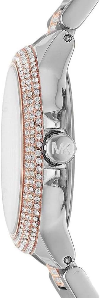 ساعت زنانه مایکل کورس مدل CAMILLE، اندازه قاب 33 میلی متر، موتور چندکاره، بند استیل ضد زنگ، سبز، 33 میلی متر، دستبند