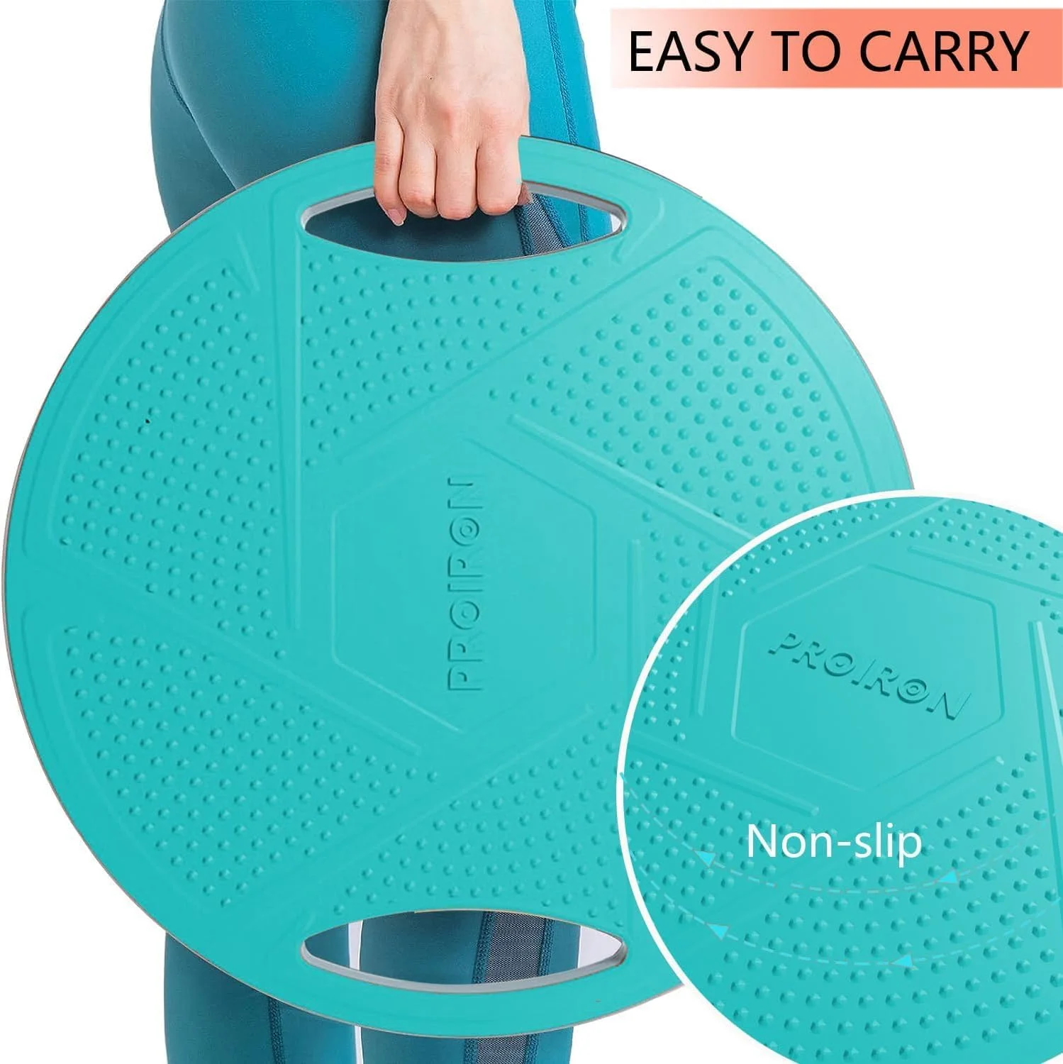 تخته تعادل PROIRON - تمرین دهنده گرد با چرخش 360 درجه برای ثبات، تمرینات مرکزی و تمرینات کل بدن - تخته تمرین نوسانی قابل حمل