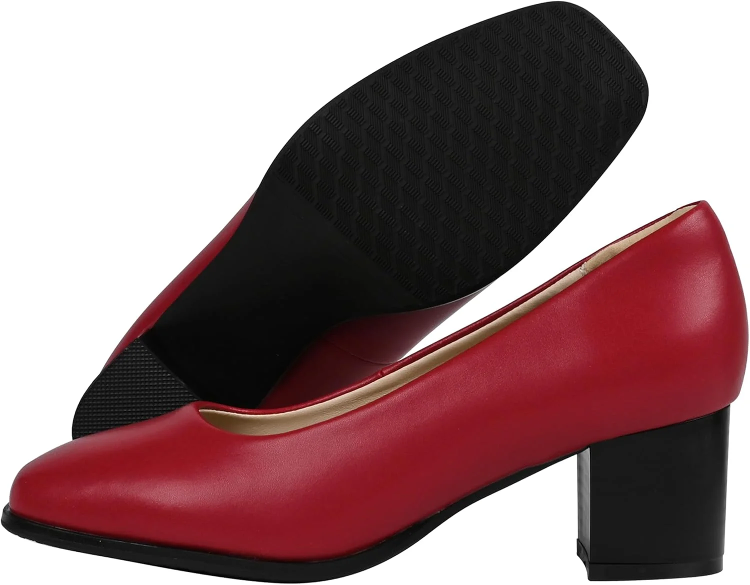 کفش پاشنه بلند چرم طبیعی یومی هیلفلکس - ایده آل برای کارمندان اداری و متخصصان، با فوم نرم مموری، پاشنه 6 سانتی متری و طراحی جلوی پهن شیک