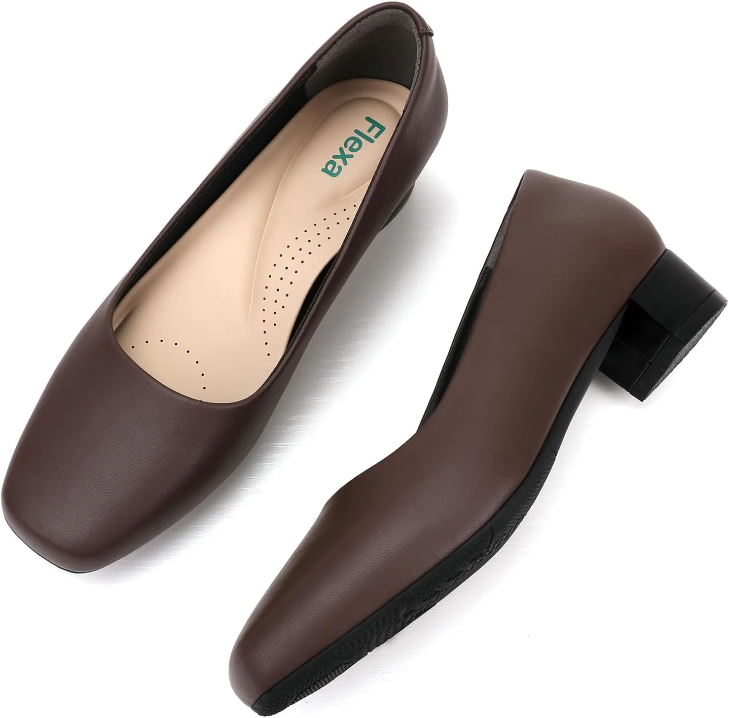 کفش پاشنه دار زنانه فلکسا الیت - پاشنه 3 سانتی متری، مناسب پای پهن، کفش مجلسی با قابلیت جذب رطوبت
