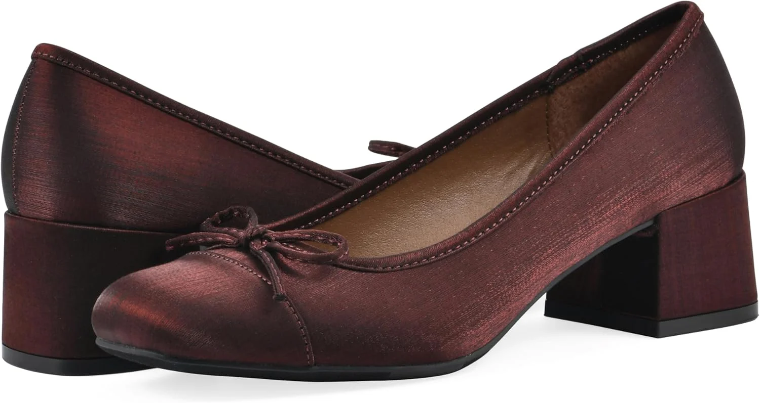 کفش پاشنه دار زنانه وایت مانتین مدل Lately با پنجه بسته و پاشنه بلوکی