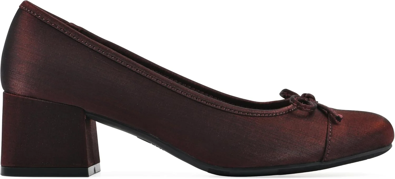 کفش پاشنه دار زنانه وایت مانتین مدل Lately با پنجه بسته و پاشنه بلوکی