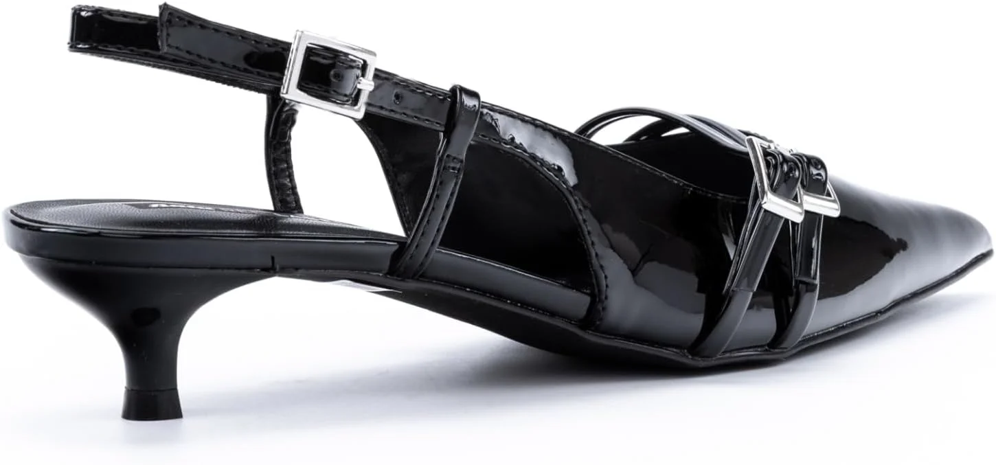 کفش پاشنه دار زنانه باتا مدل اسلینگ بک RE069