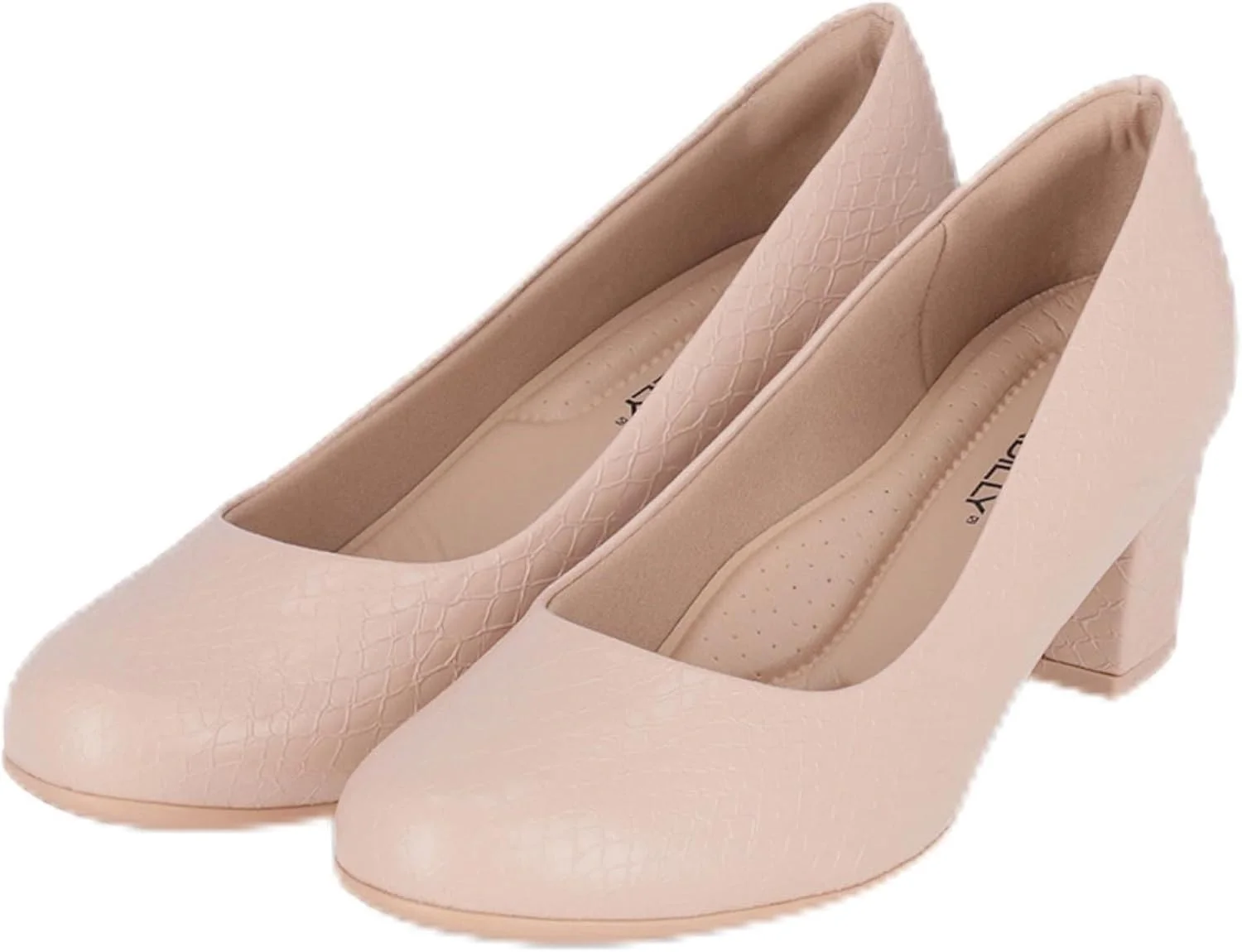 کفش پاشنه بلند زنانه پیکادیلی با پنجه گرد و پاشنه بلوکی