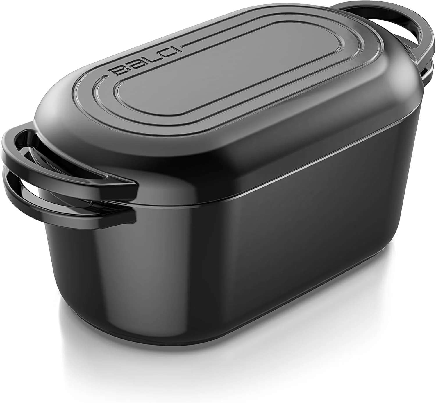 قابلمه هلندی روکش دار - دیگ چدنی 3.5 لیتری با درب - قالب نان برای پخت نان خمیر ترش، آرام پز، دارای دو دسته، عالی برای برشته کردن و پخت و پز، لوازم پخت ممتاز قابلمه هلندی روکش دار - دیگ چدنی 3.5 لیتری با درب - قالب نان برای پخت نان خمیر ترش، آرام پز، دارای دو دسته، عالی برای برشته کردن و پخت و پز، لوازم پخت ممتاز