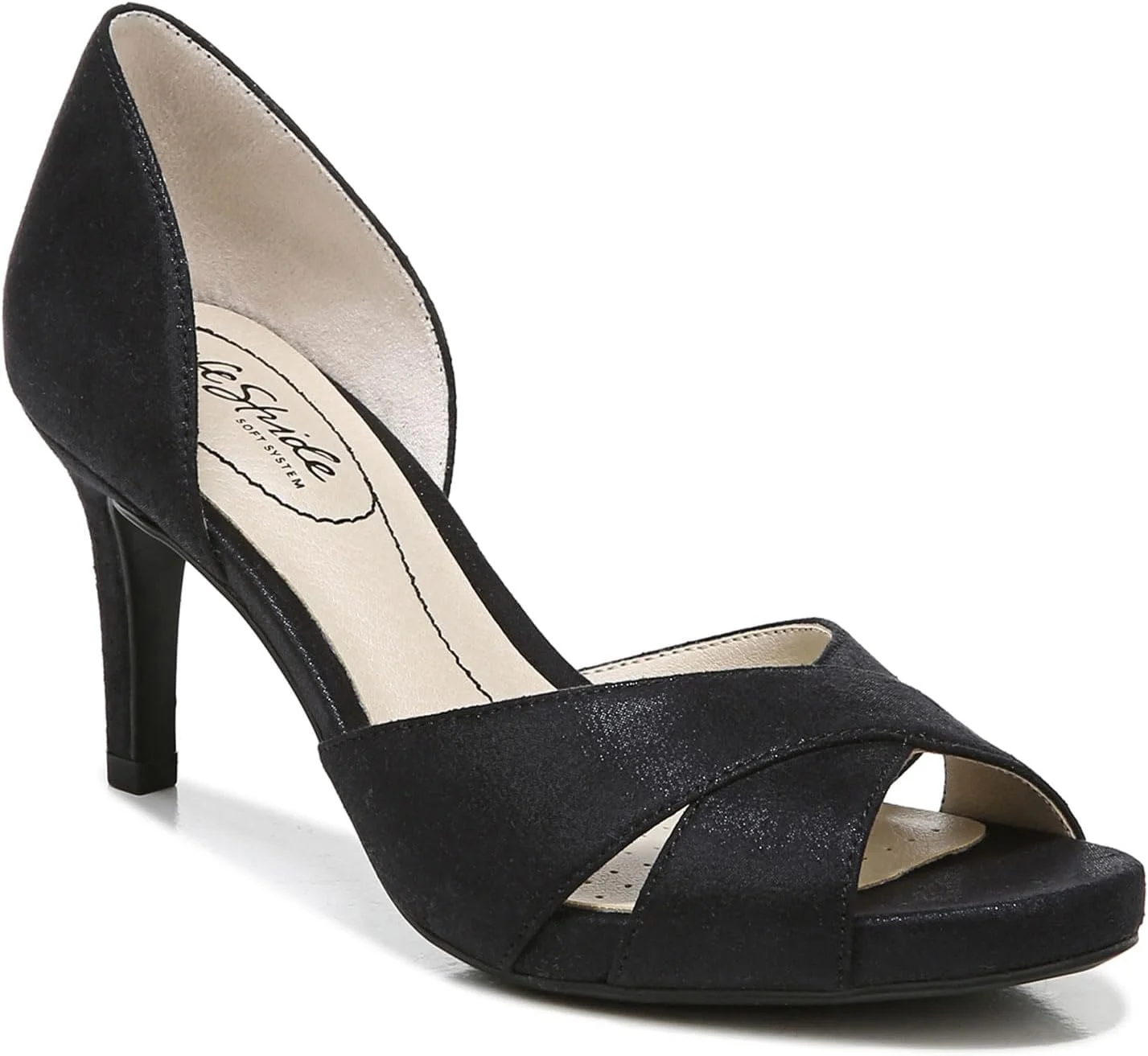 کفش پاشنه بلند زنانه لایف استراید مدل Mykonos، مشکی اکلیلی، سایز 38