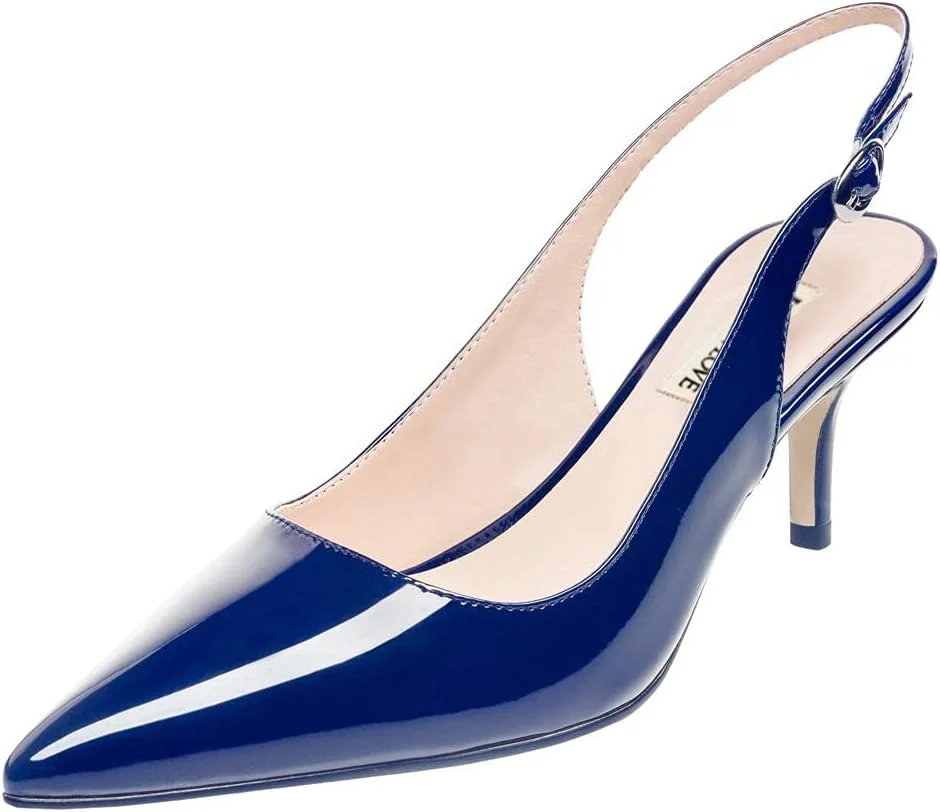 کفش پاشنه بچه گربه زنانه JOY IN LOVE، صندل پمپ بنددار، نوک تیز