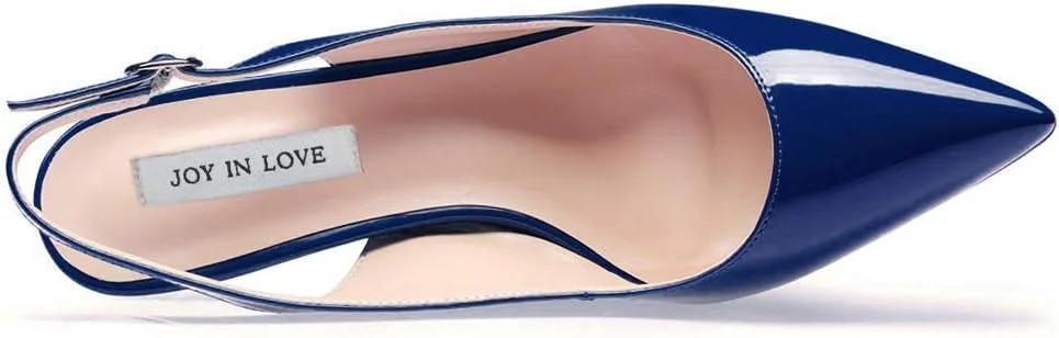 کفش پاشنه بچه گربه زنانه JOY IN LOVE، صندل پمپ بنددار، نوک تیز