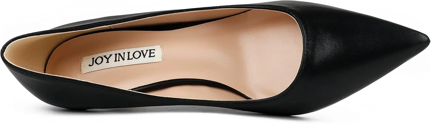کفش زنانه JOY IN LOVE پاشنه کوتاه نوک تیز، مناسب استفاده روزمره