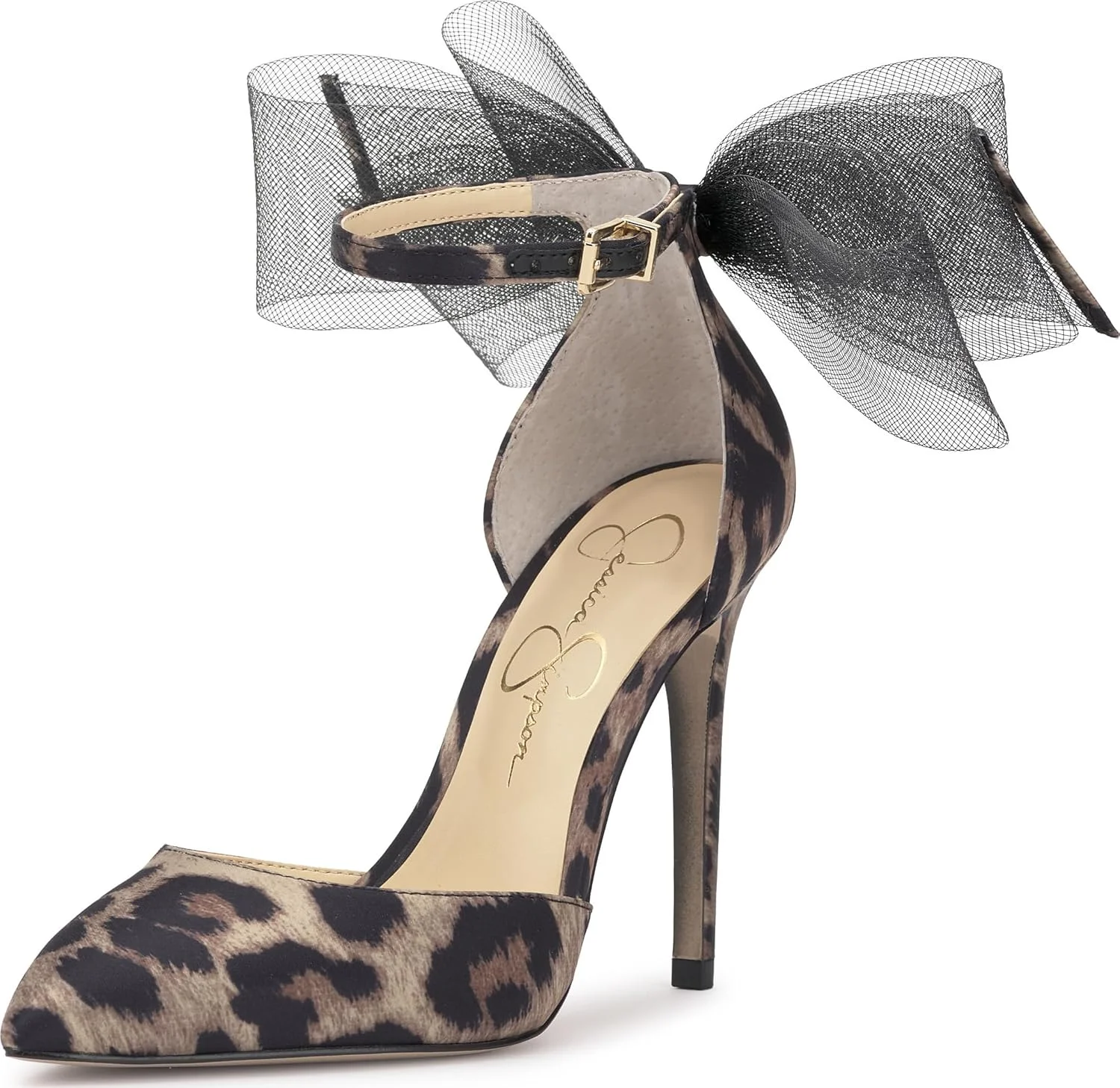 کفش پاشنه بلند زنانه جسیکا سیمپسون مدل Phindies با پاپیون ساتن