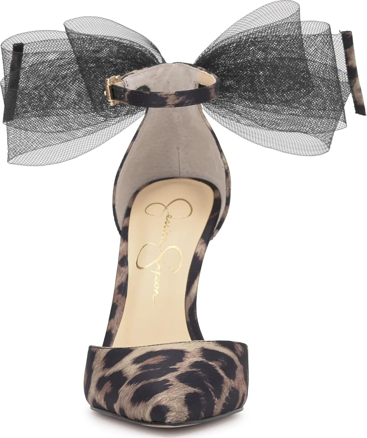 کفش پاشنه بلند زنانه جسیکا سیمپسون مدل Phindies با پاپیون ساتن