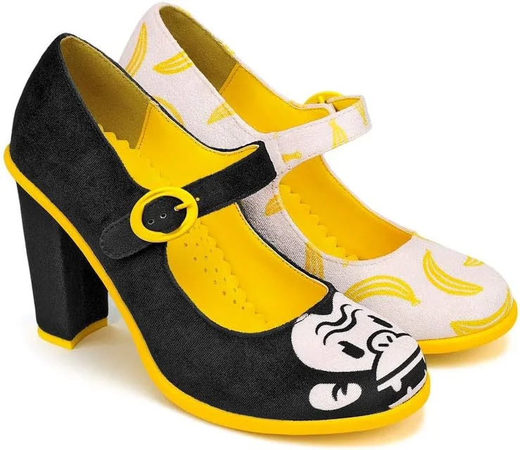 کفش های تخت زنانه مری جین بوم طرح هات چاکلت دیزاین