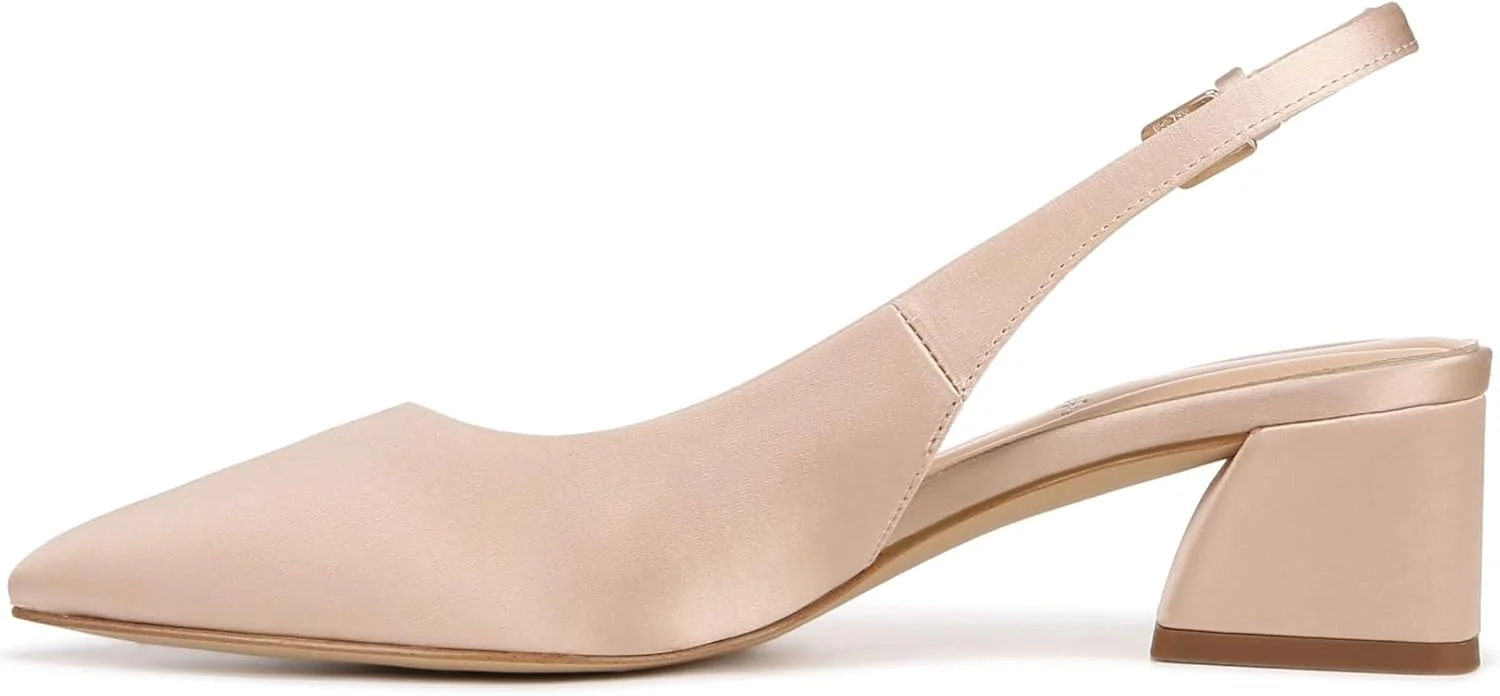 کفش پاشنه کوتاه زنانه فرانکو سارتو مدل Racer با پنجه نوک تیز و بند پشتی