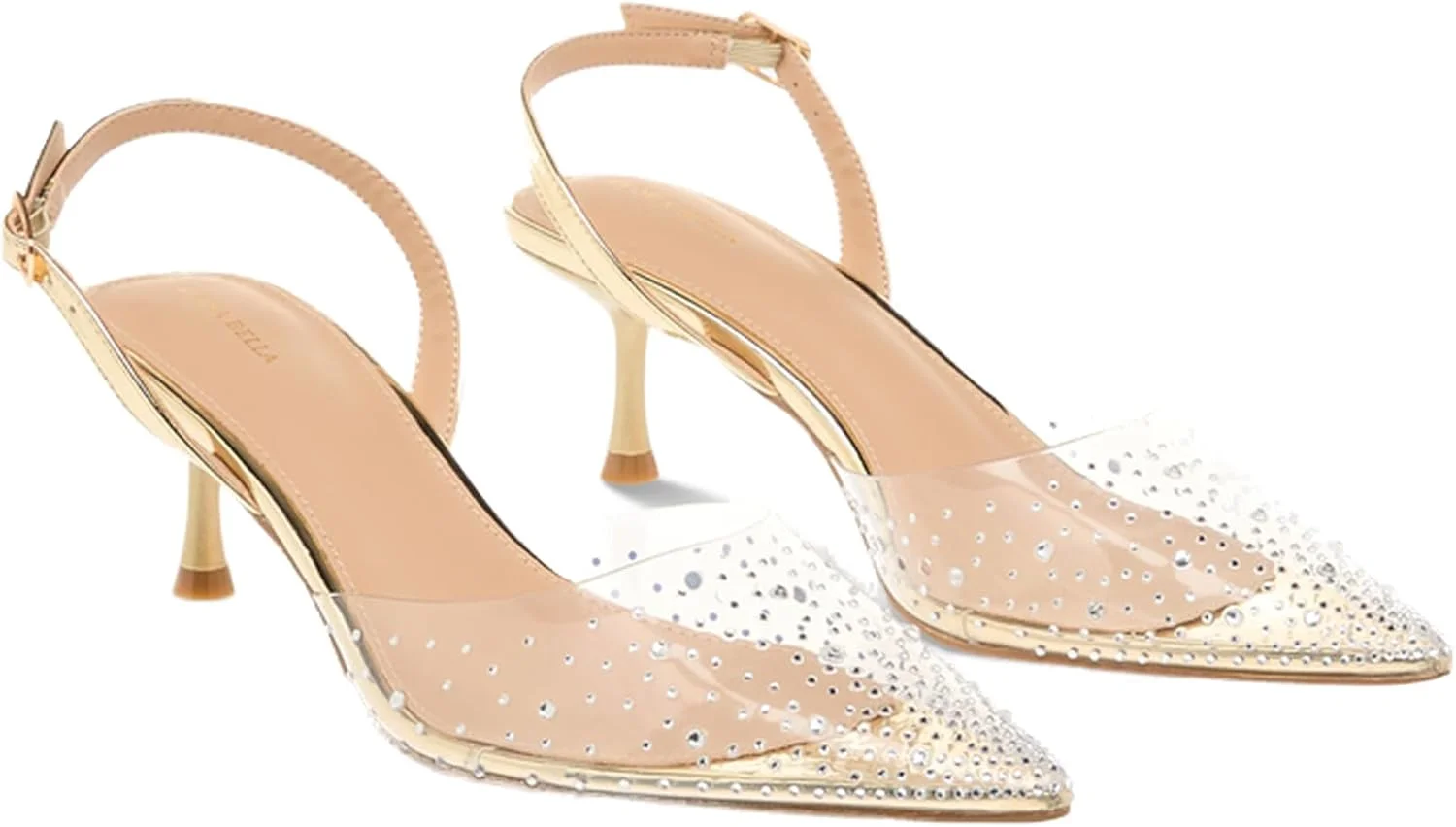 کفش پاشنه بلند زنانه فلورا بلا از شواکسپرس - تزیین شده با پاشنه های پهن و سگک