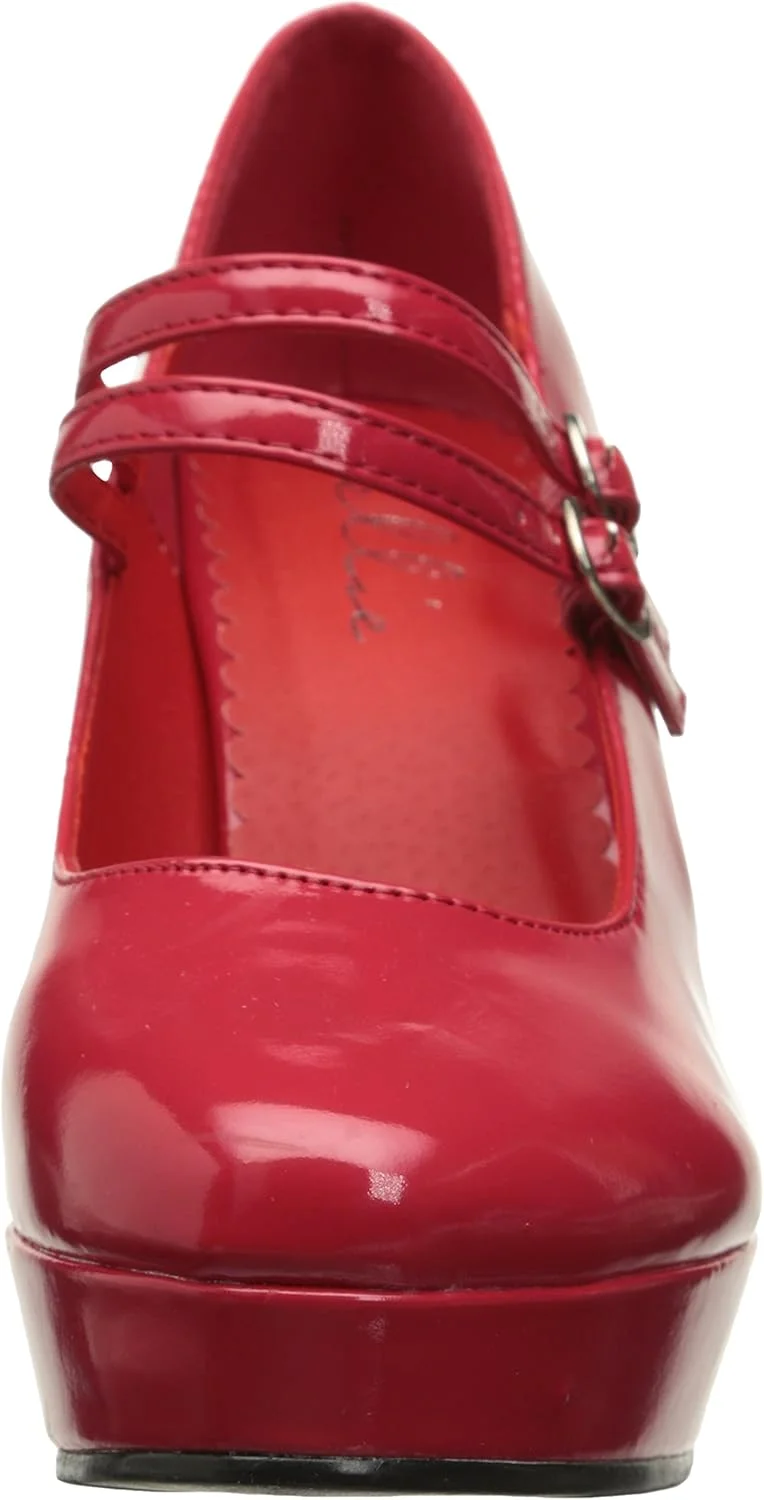 کفش پاشنه بلند زنانه مدل جین مری جین الی شوز 421، مشکی، سایز تک